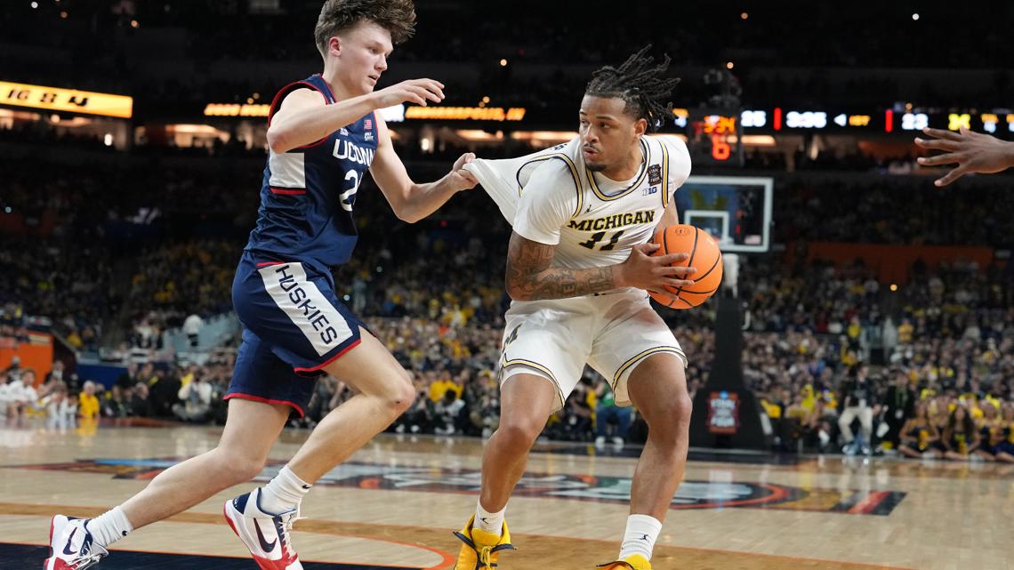 UConn men defeated 69-63 in national championship game against Michigan