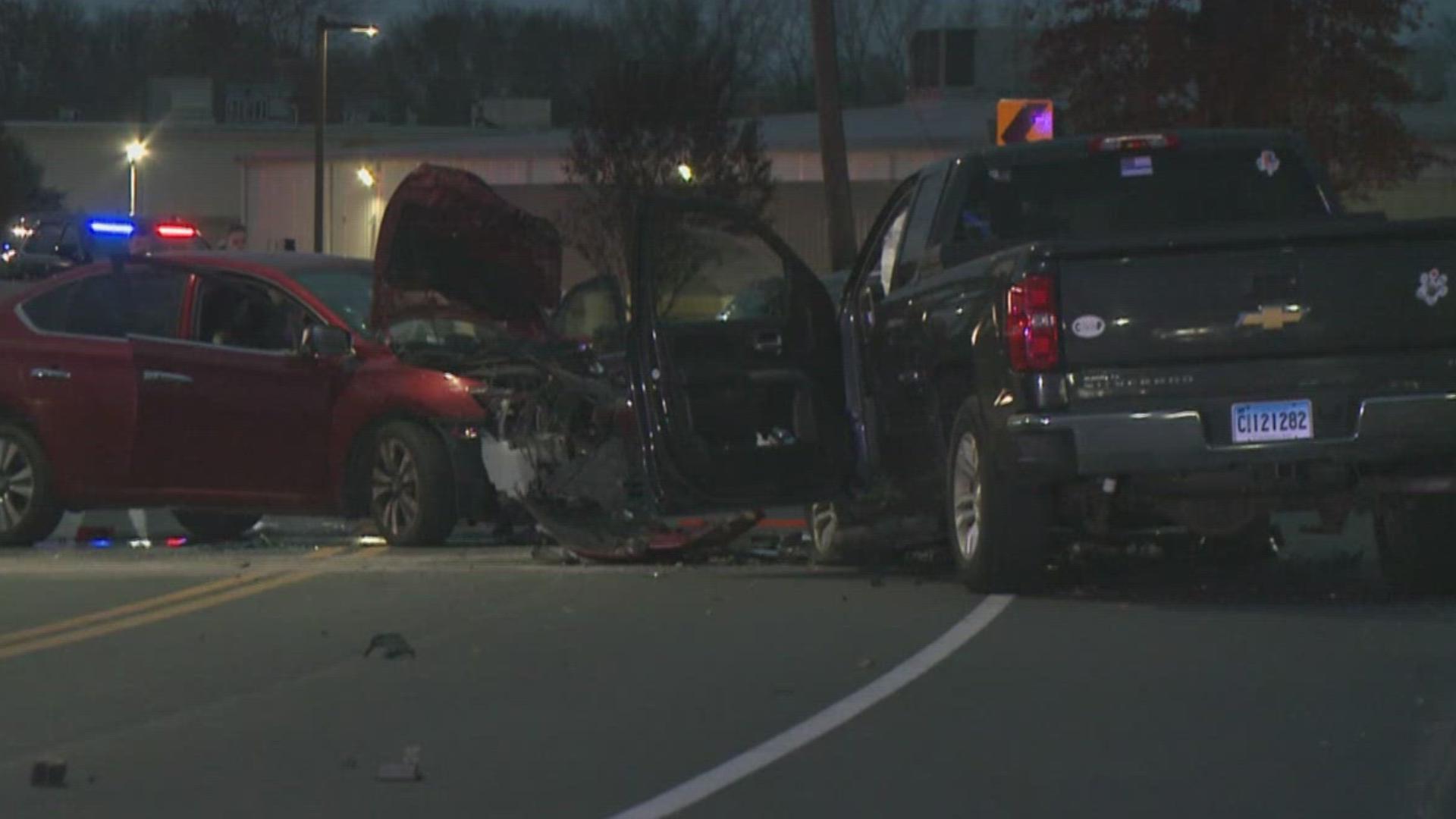 One driver had life-threatening injuries and the other had non-life-threatening injuries.