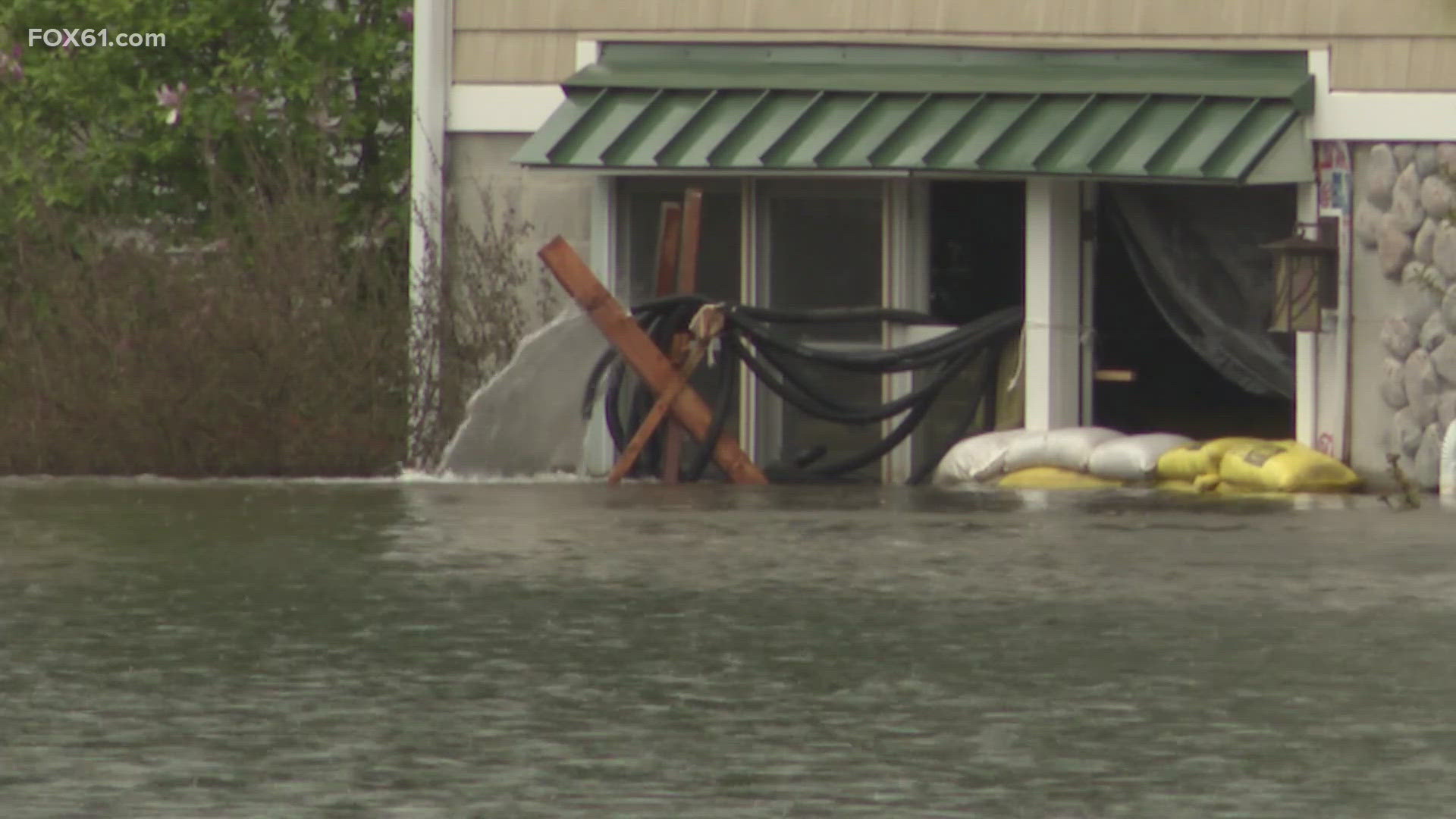 Wednesday’s rain isn’t enough to cause widespread flooding, but for residents of Jobs Pond in Portland, every drop makes it harder to keep their heads above water.