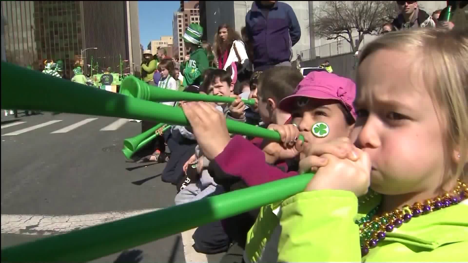Getting hyped for the Hartford St. Patty`s Day Parade
