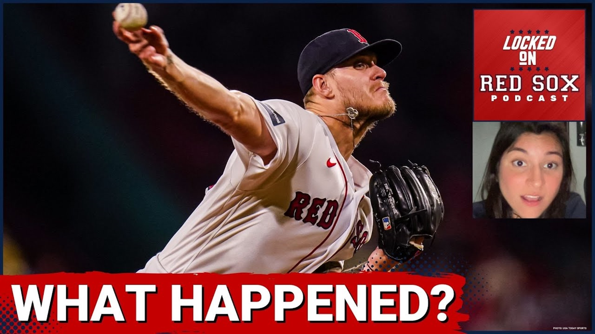 Boston Red Sox starting pitcher Tanner Houck (89) stands off the