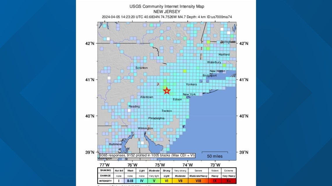 Earthquake in northern New Jersey felt in Connecticut - Vimarsana News
