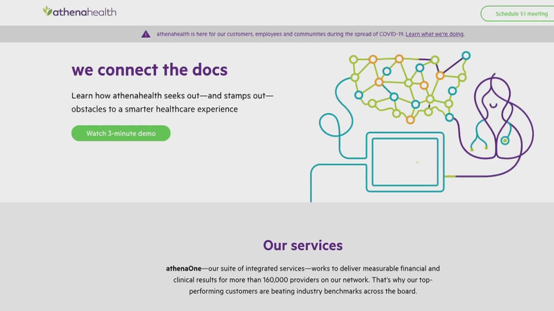 Connecticut will stand up four COVID-positive nursing homes. They are working with Athena Healthcare. Two of them are existing nursing homes.