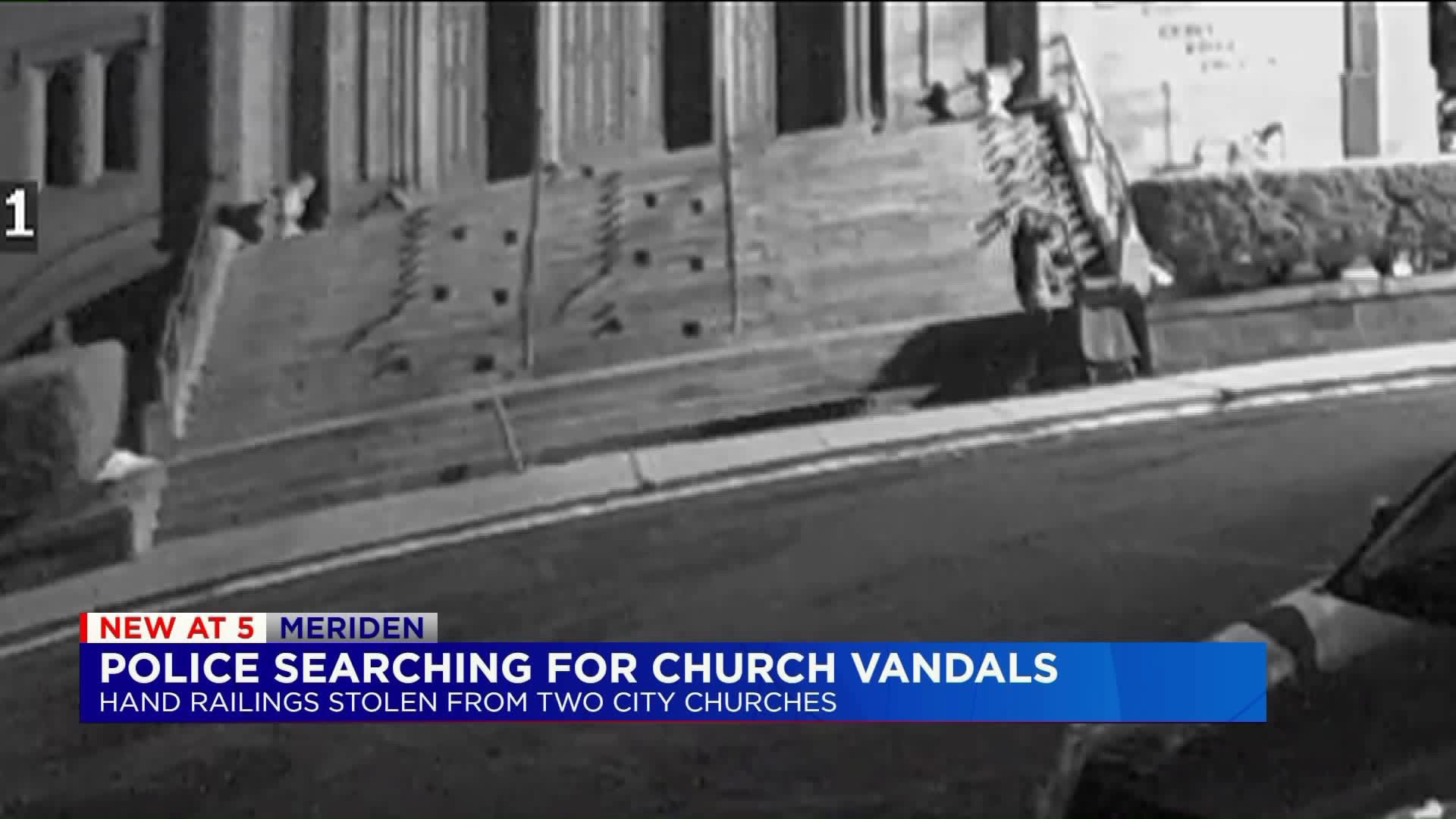 Police searching for church vandals