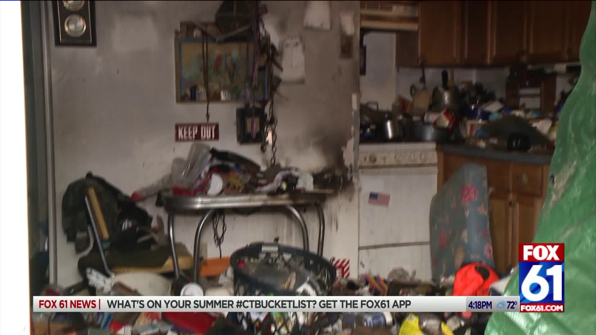 Hoarding conditions found after fire