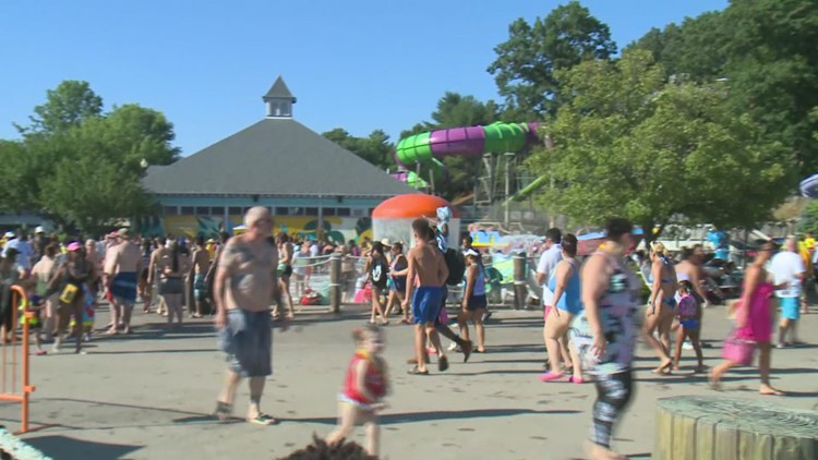 Families pack Lake Compounce to cool off during heat wave