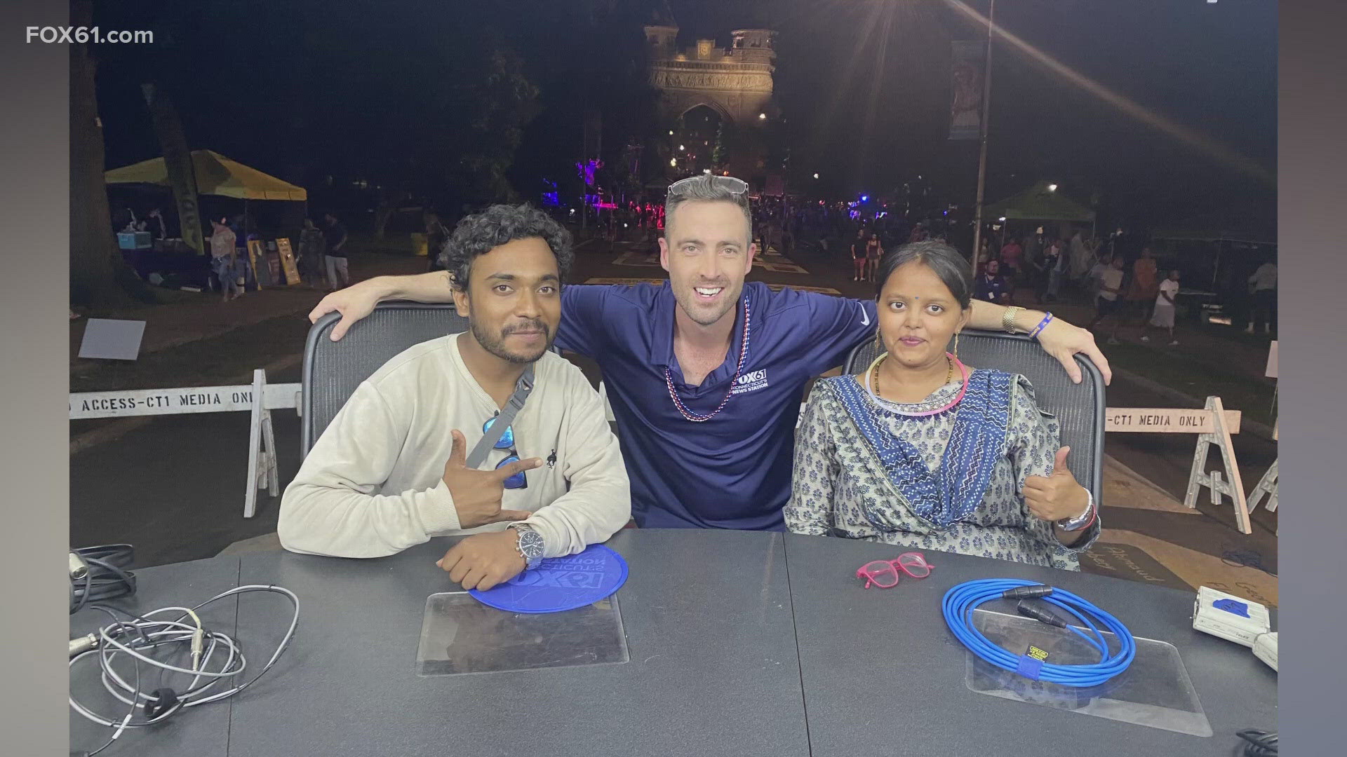 FOX61's Keith McGilvery was the first person Ullas and Pooja Chandrakar met when they first moved to the United States from India earlier this year.