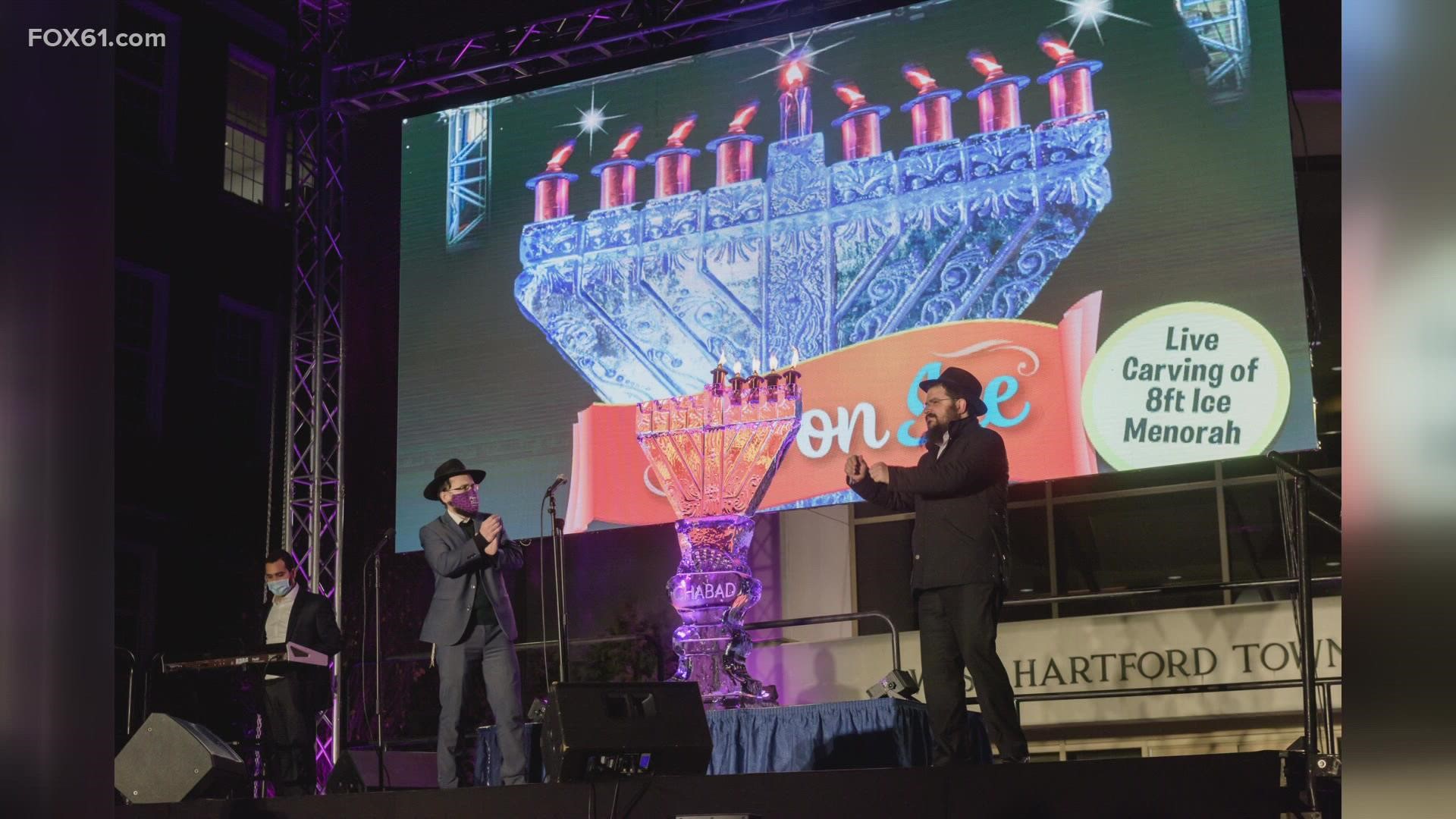 Chanukah Fire on ICE is taking place in West Hartford Center at 4 p.m. on Dec. 18.
