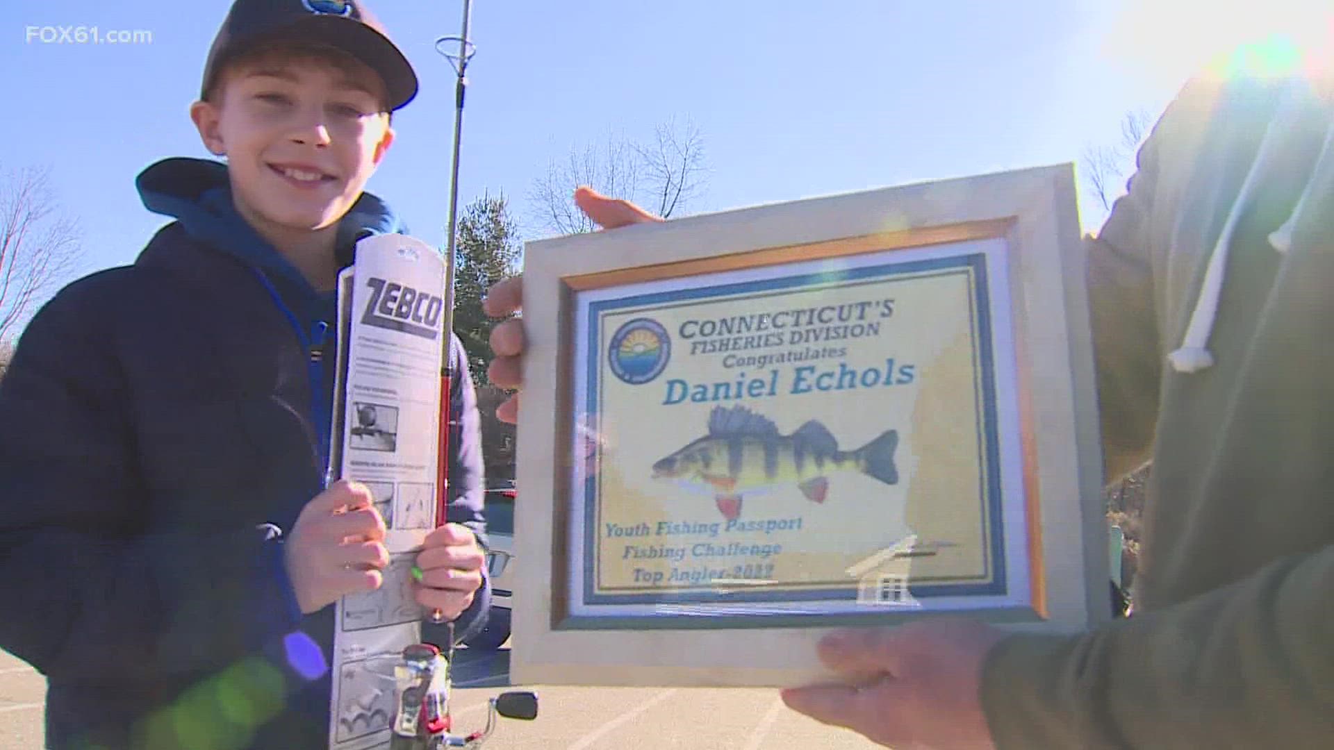 The Youth Fishing Passport Fishing Challenge asks young anglers to catch 22 different types of fish, which Daniel Echols did.