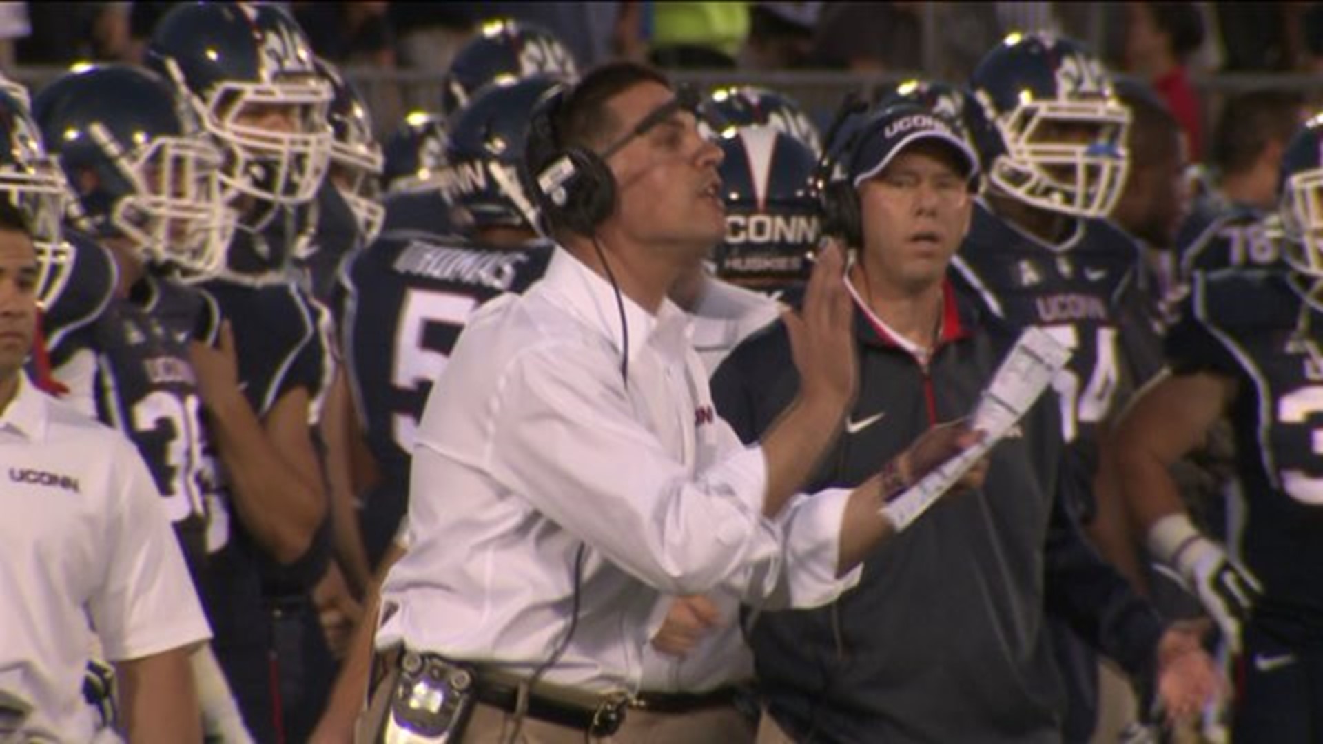 Coach Diaco`s Sideline Positivity Is Reflected By UConn Players
