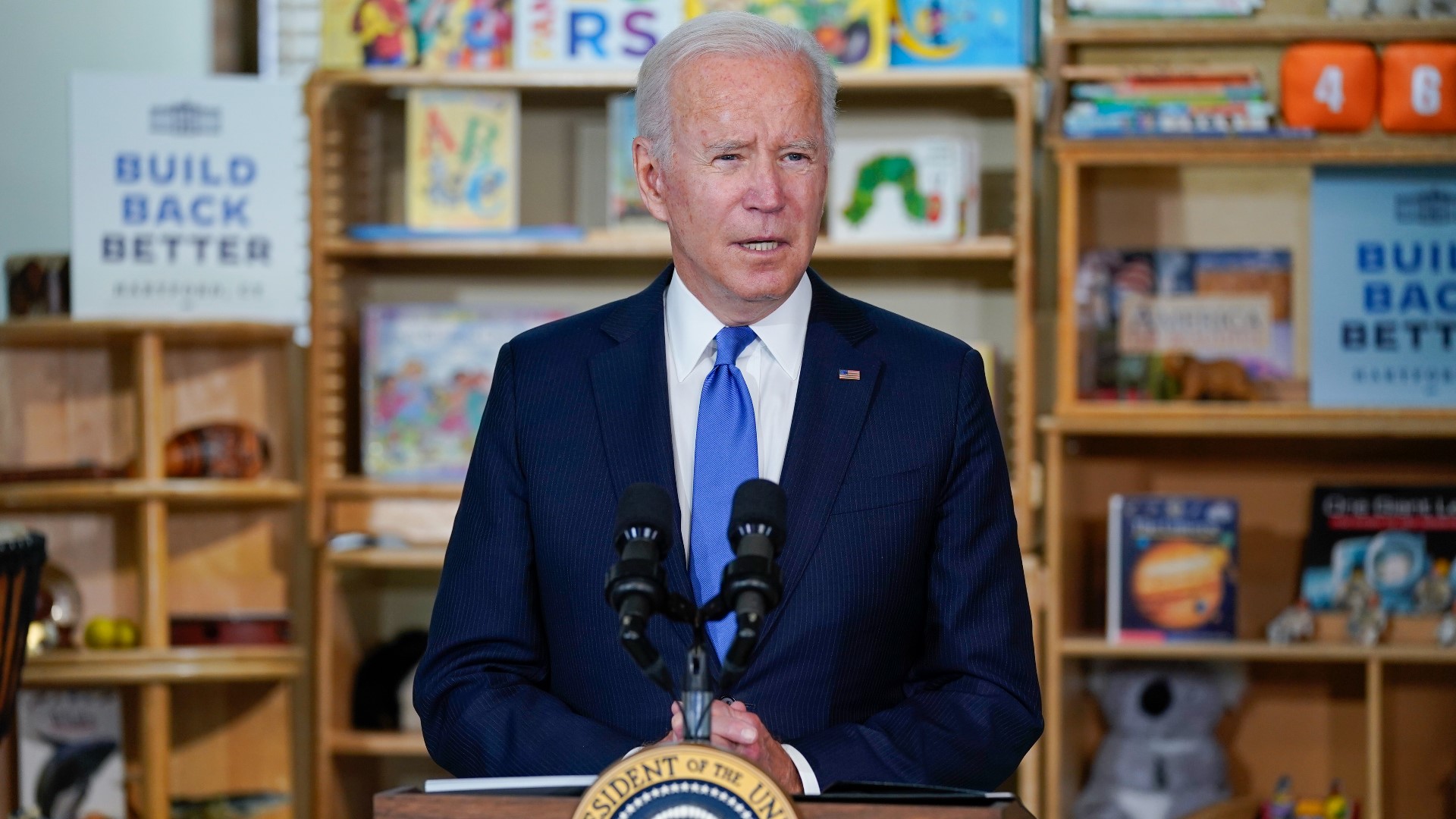 President Biden argued that investments in child care and other social safety net programs are imperative to keep America competitive.