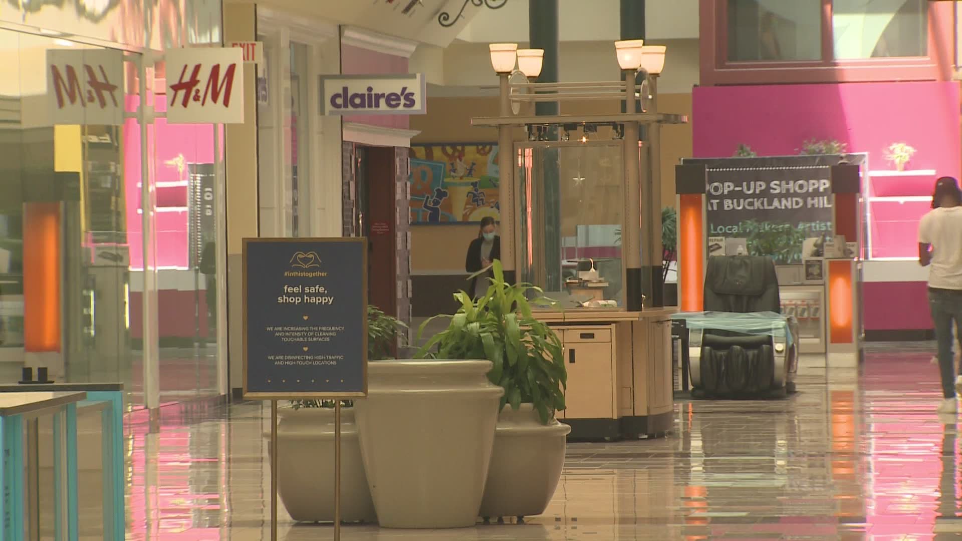 Retailers take precautions as they open their doors