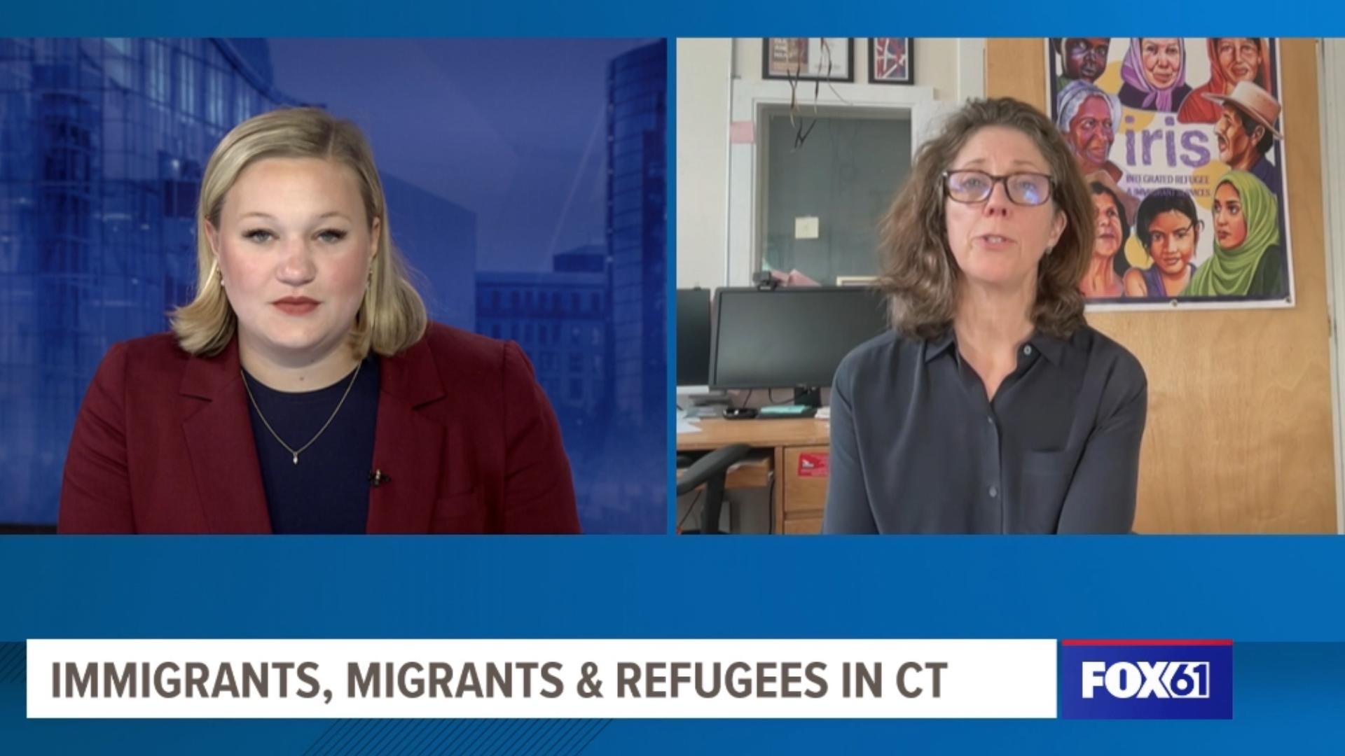 A conversation on rhetoric while answering questions about immigration, protected legal status and refugee populations in Connecticut.