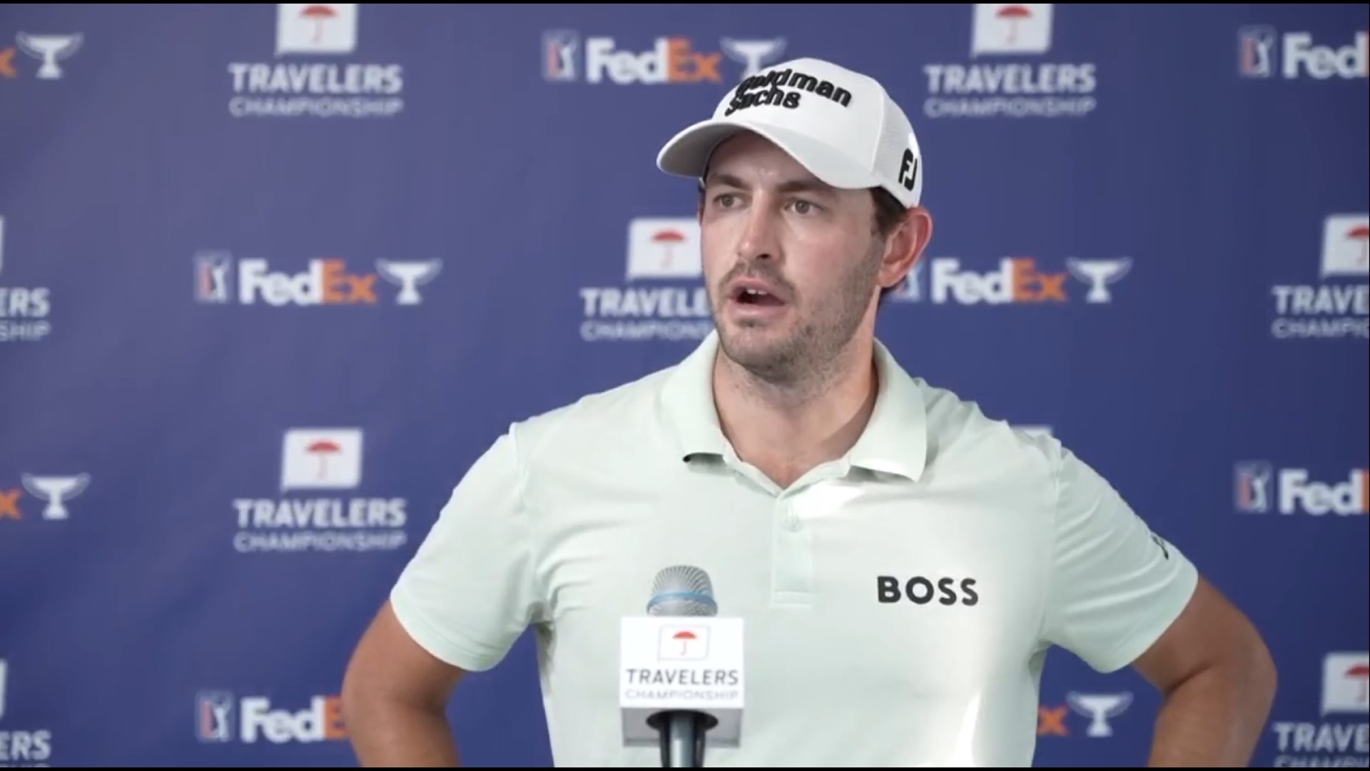 Cantley shot -6 in the third round of the Travelers Championship on Saturday, putting him one stroke back of first at -16.