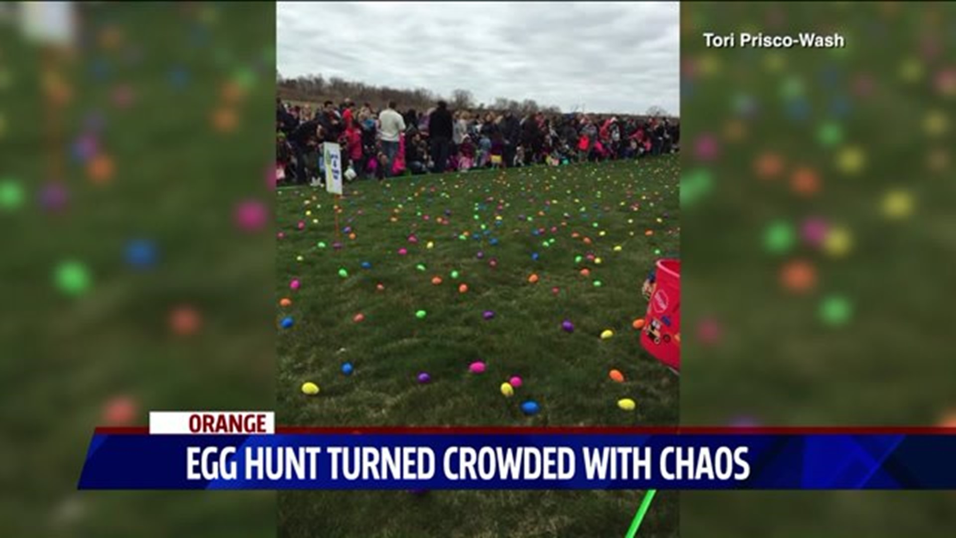Pez egg hunt dissolves into chaos