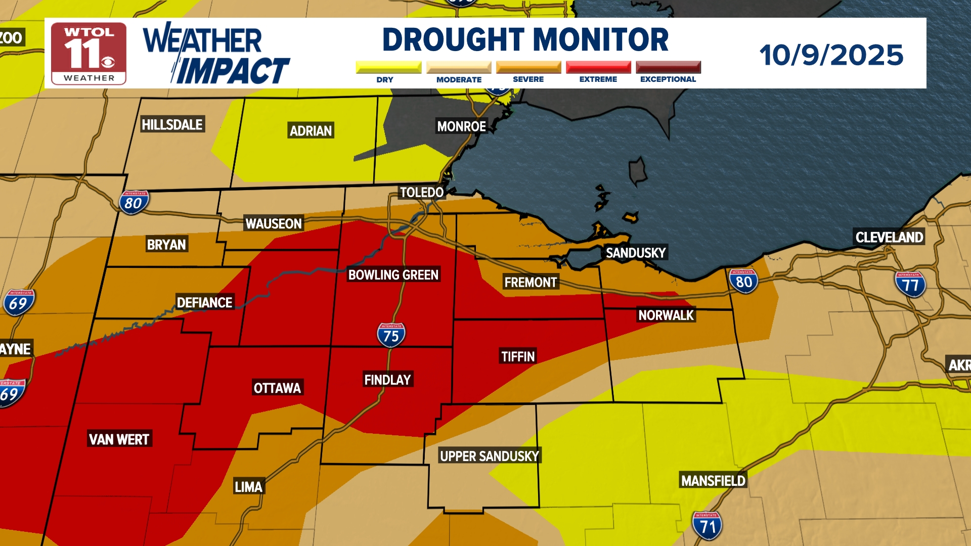 Drought Expands Across US, Intensifies in Northwest Ohio | wtol.com