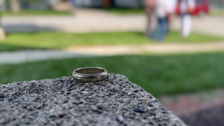 Son fulfills late father's wish by finding lost wedding ring after nearly 50-year search