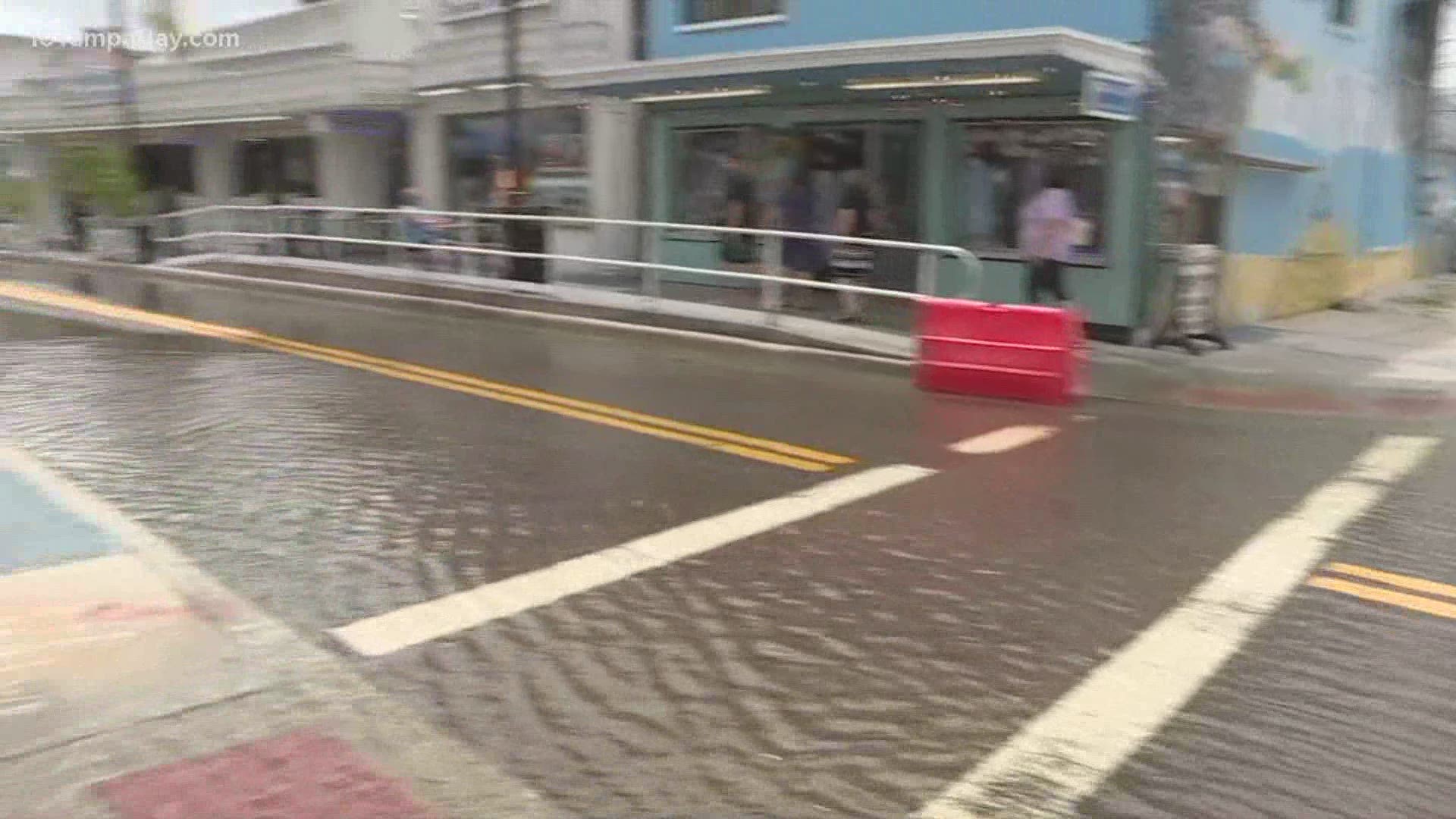 The Tampa Bay area saw reports of localized flooding, but no other reports of major damage.