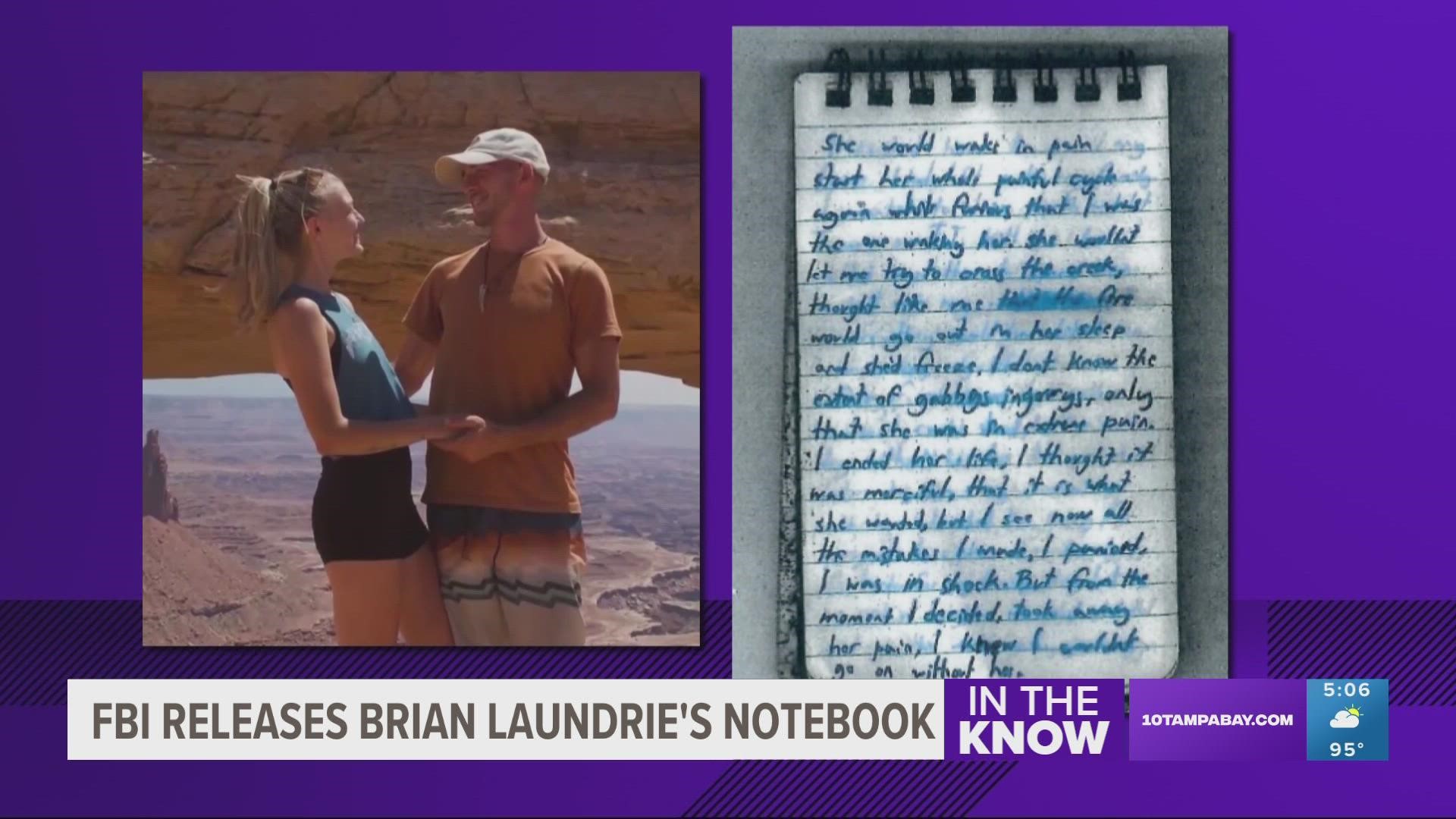 Photographs of the notebook were released Friday.