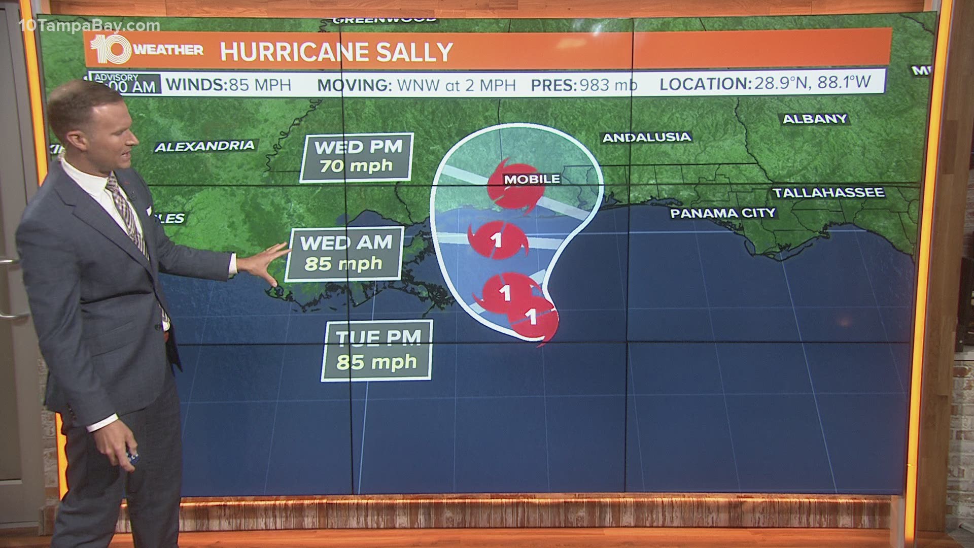 hurricane sally tracker