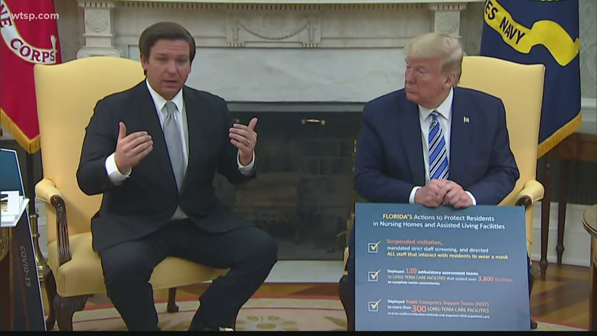 The governor met with President Trump on Tuesday at the White House.