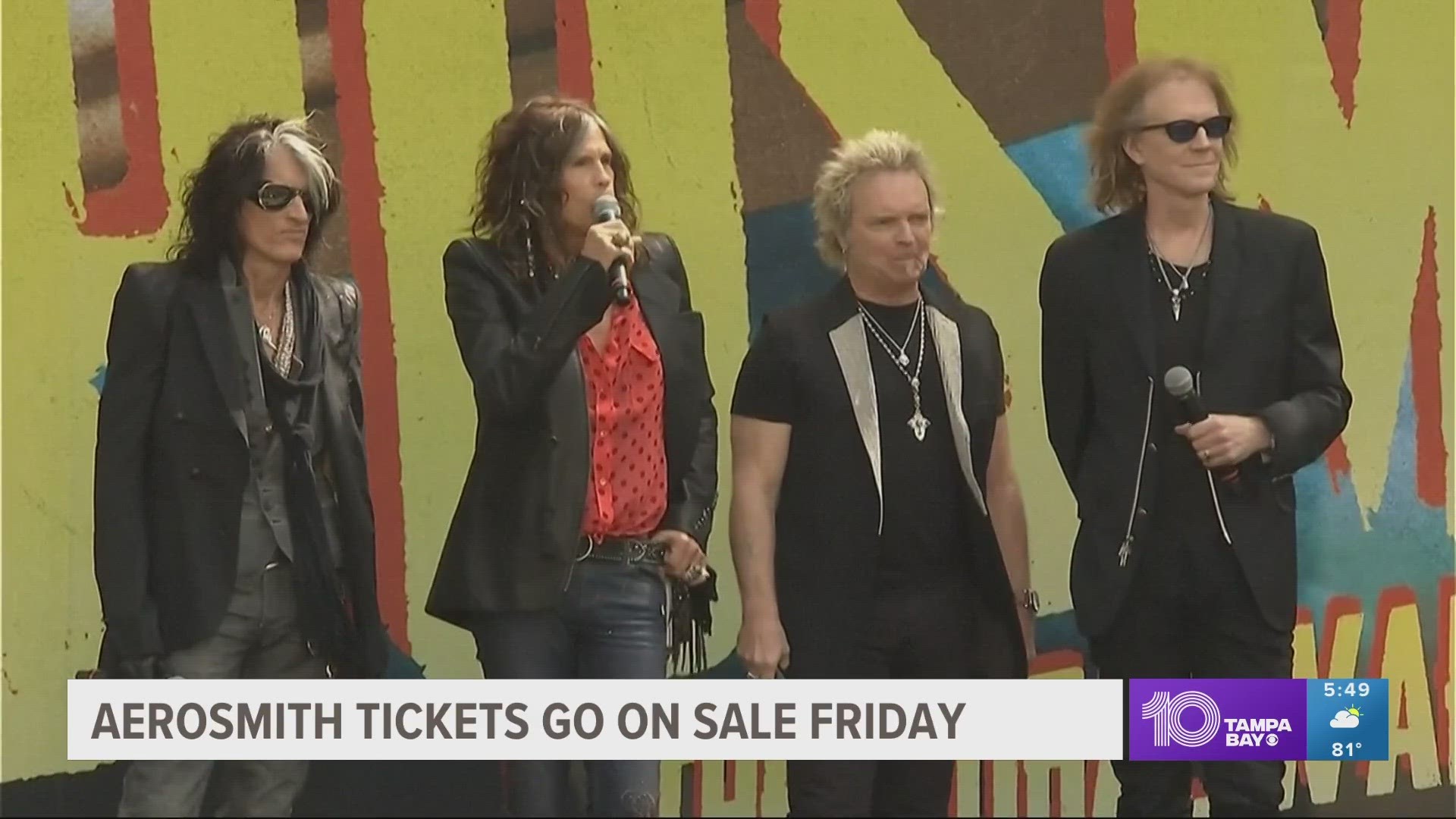 Tickets to Aerosmith's "Peace Out" tour go on sale at 10 a.m. Friday, May 5.