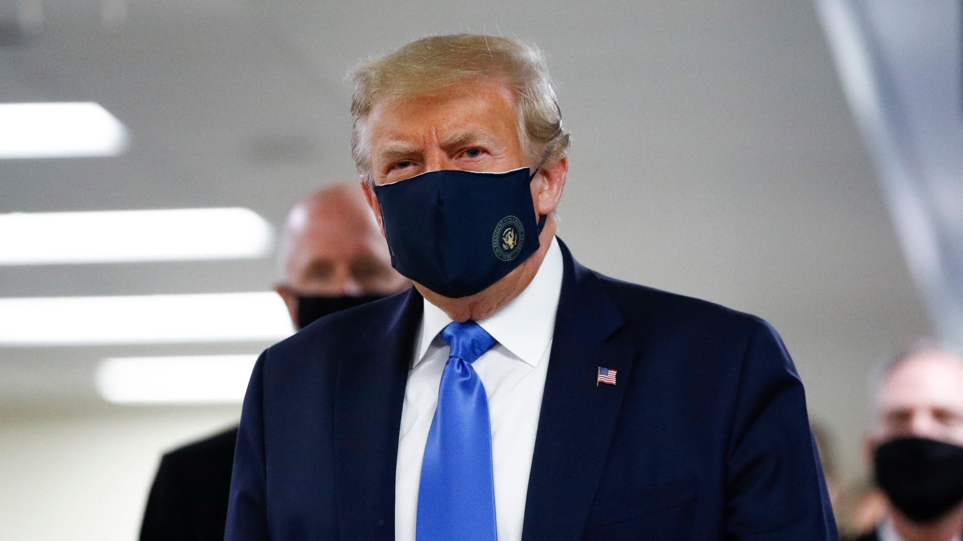 Trump had declined to wear a mask at news conferences, coronavirus task force updates, rallies and other public events prior to Saturday's visit at a hospital.