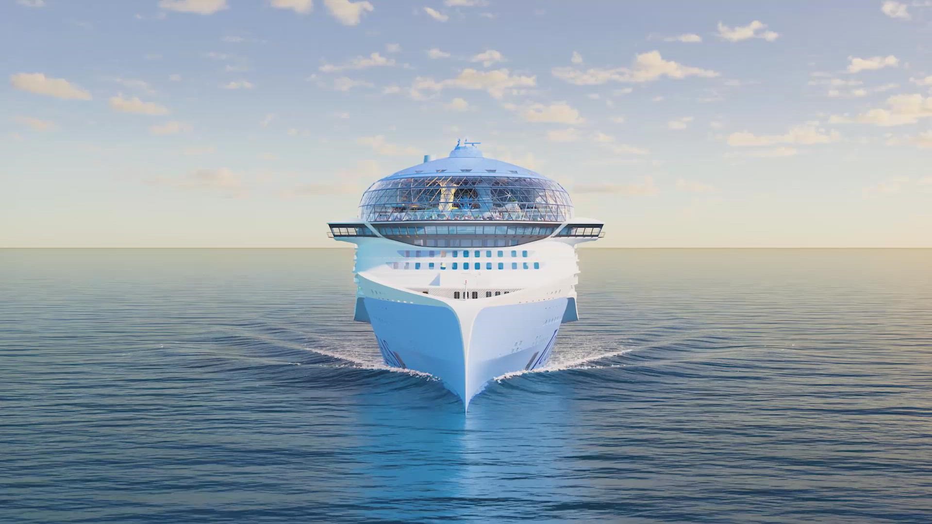 Royal Caribbean unveils new ship, Icon of the Seas