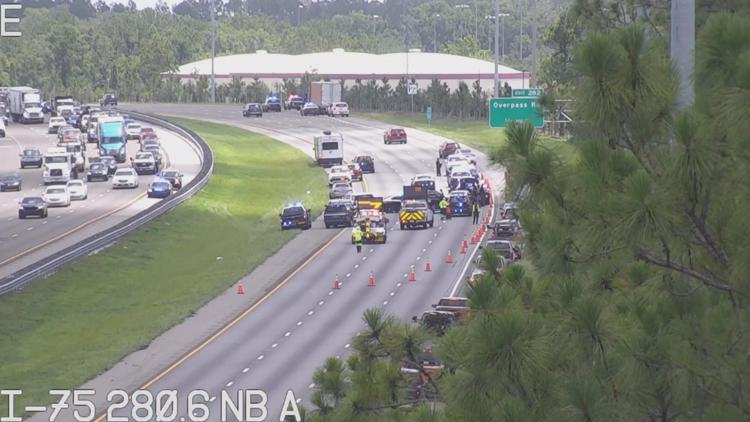 All northbound lanes of I-75 back open after deadly motorcycle crash in Wesley Chapel