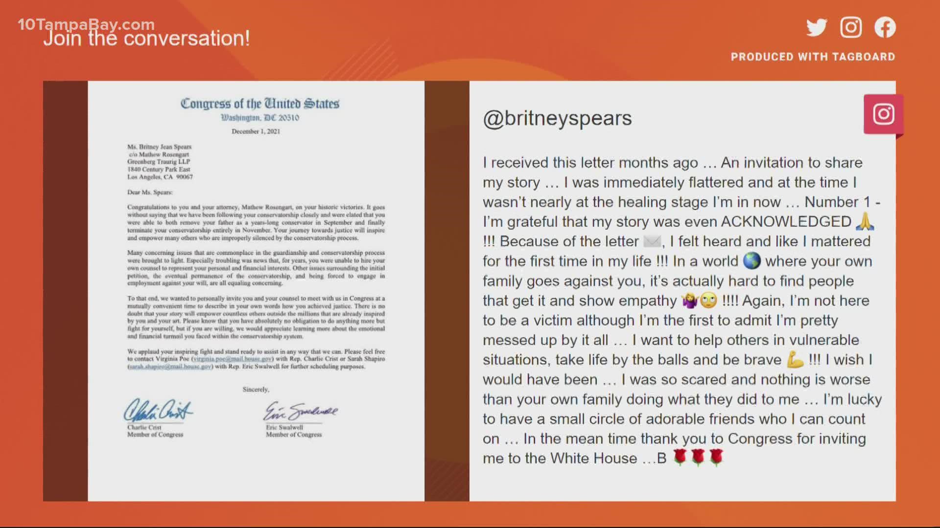 He was one of the congressmen that sent Britney Spears a letter congratulating her on the end of her conservatorship.