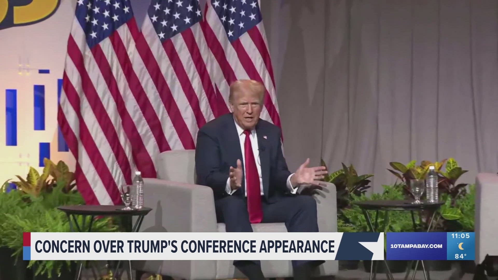 The organization has been in the spotlight after it announced earlier it the week Trump would participate in a moderated conversation at the conference.