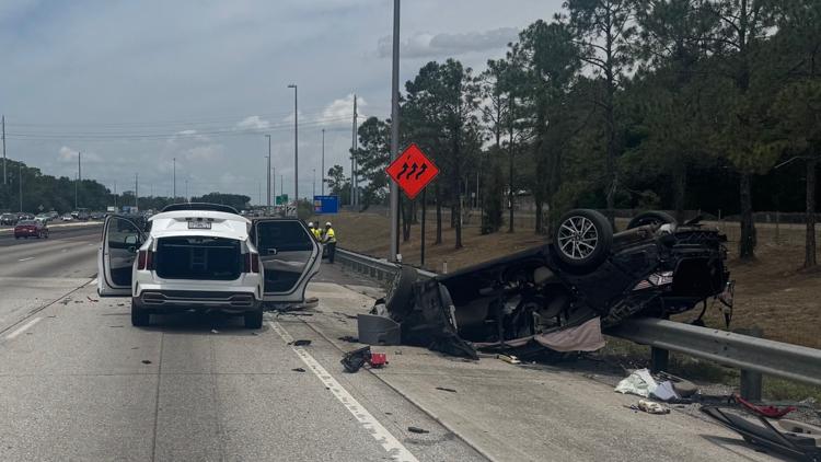 FHP: Crash involving four cars on I-75 in Hillsborough County leaves woman dead