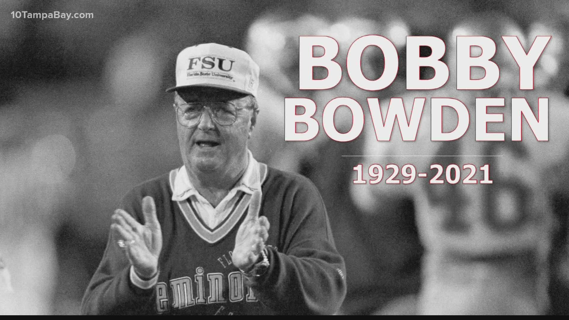 Former FSU coach Bobby Bowden dies at 91