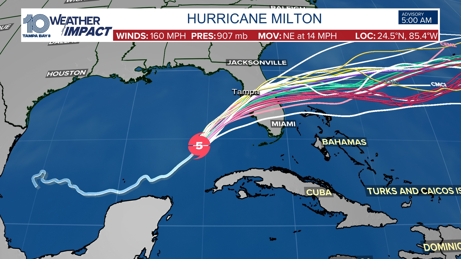 Tracking Milton Hurricane continues track to Florida
