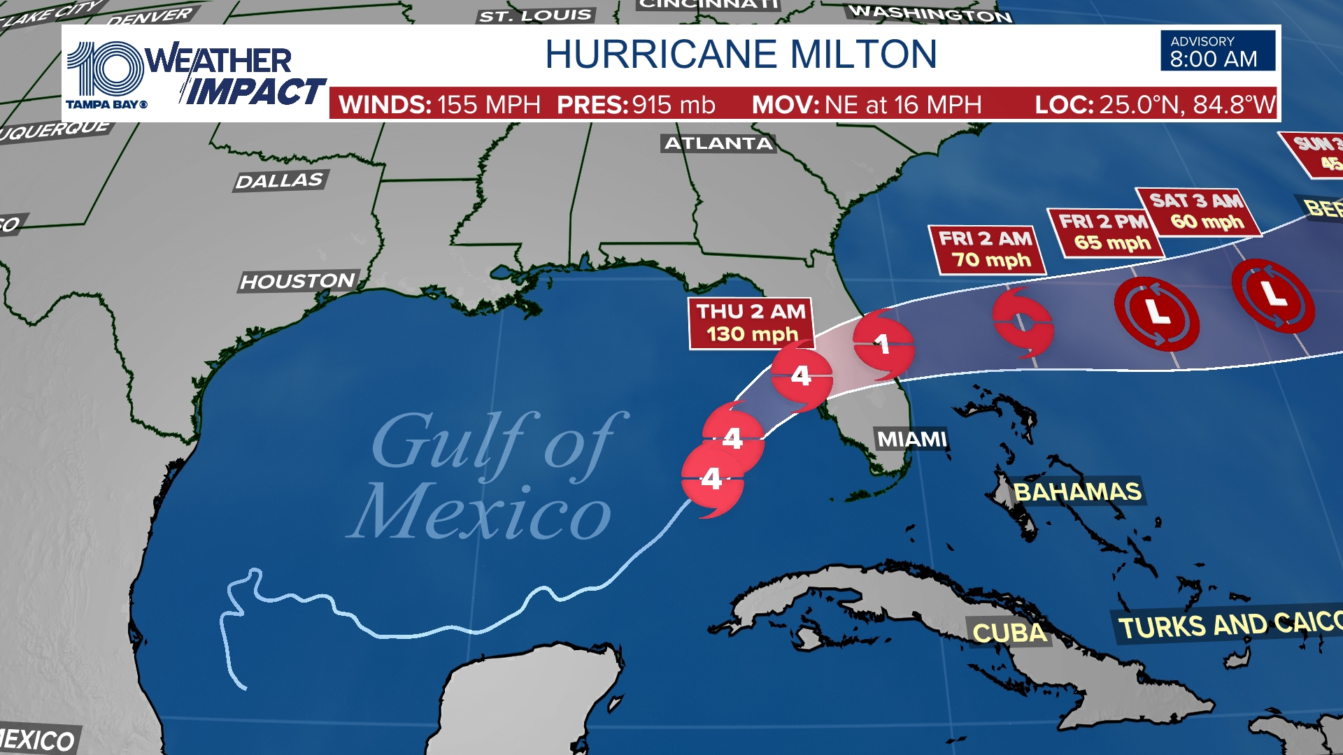 Track Hurricane Milton as Florida braces for impact | localmemphis.com