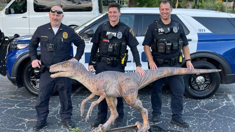 Stolen dinosaur from New Port Richey exhibit, found safe