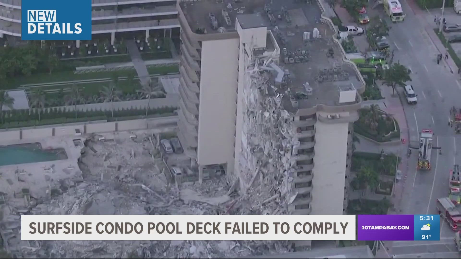 Surfside condo collapse linked to pool deck not up to standards ...