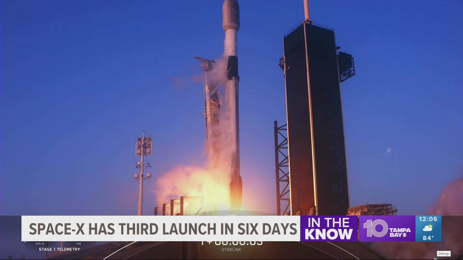Liftoff occurred at 6:59 a.m. on Wednesday, May 18.