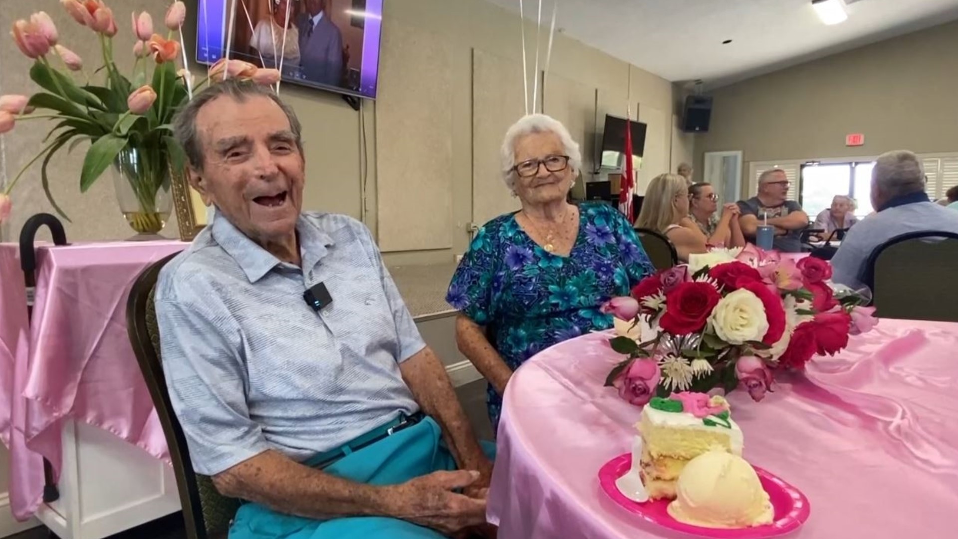 Vic and Marge, who are 101 and 98 respectively, have 13 grandchildren. They say the secret to a long life and marriage is eating right and having faith.