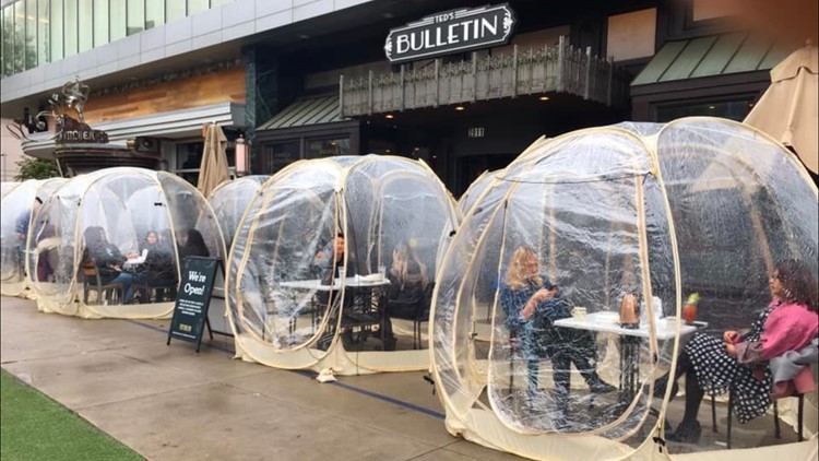 Are dining tents a safe way to eat out during the pandemic? Are dining tents a safe way to eat out during the pandemic?