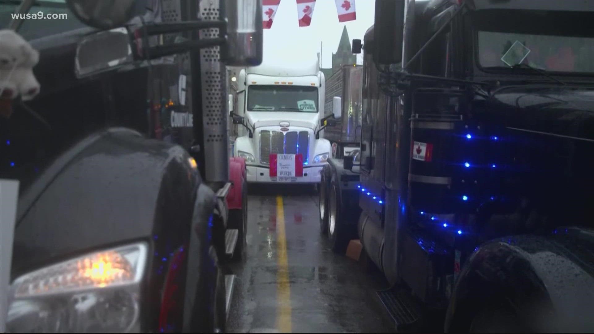 Police are preparing for possible trucker convoys heading to the District ahead of Biden's State of the Union on March 1.