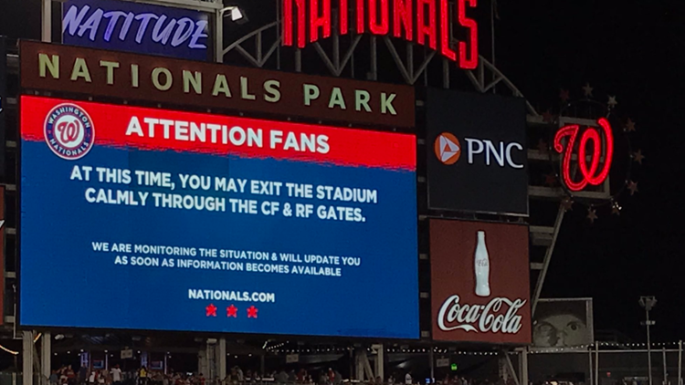 Shooting outside of Nationals Park stadium during game injures 3 Shooting outside of Nationals Park stadium during game injures 3
