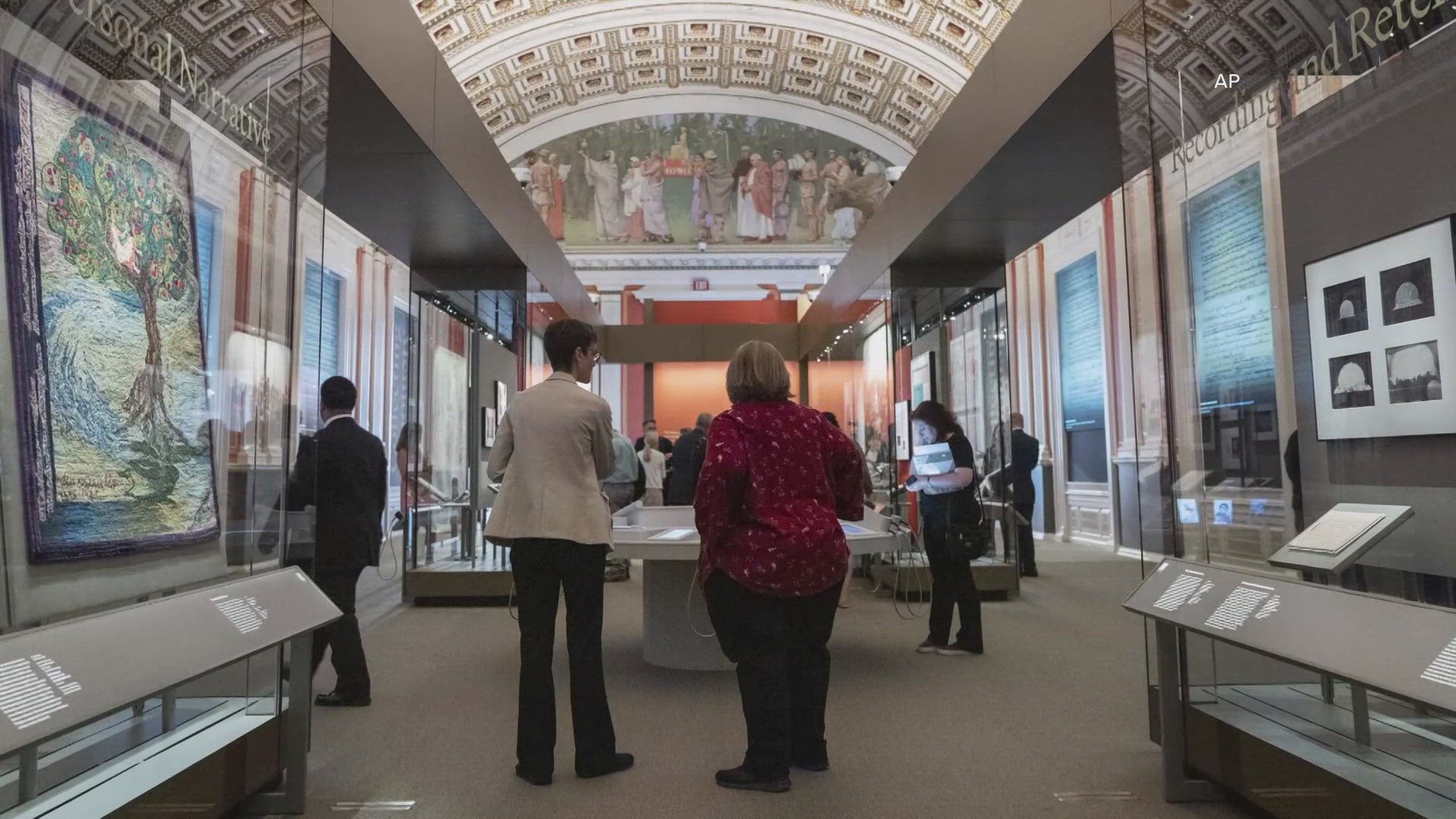 Museum staff created the "Collecting Memories" exhibit to feature American artifacts alongside contemporary pieces. The exhibit is open until the end of 2025.