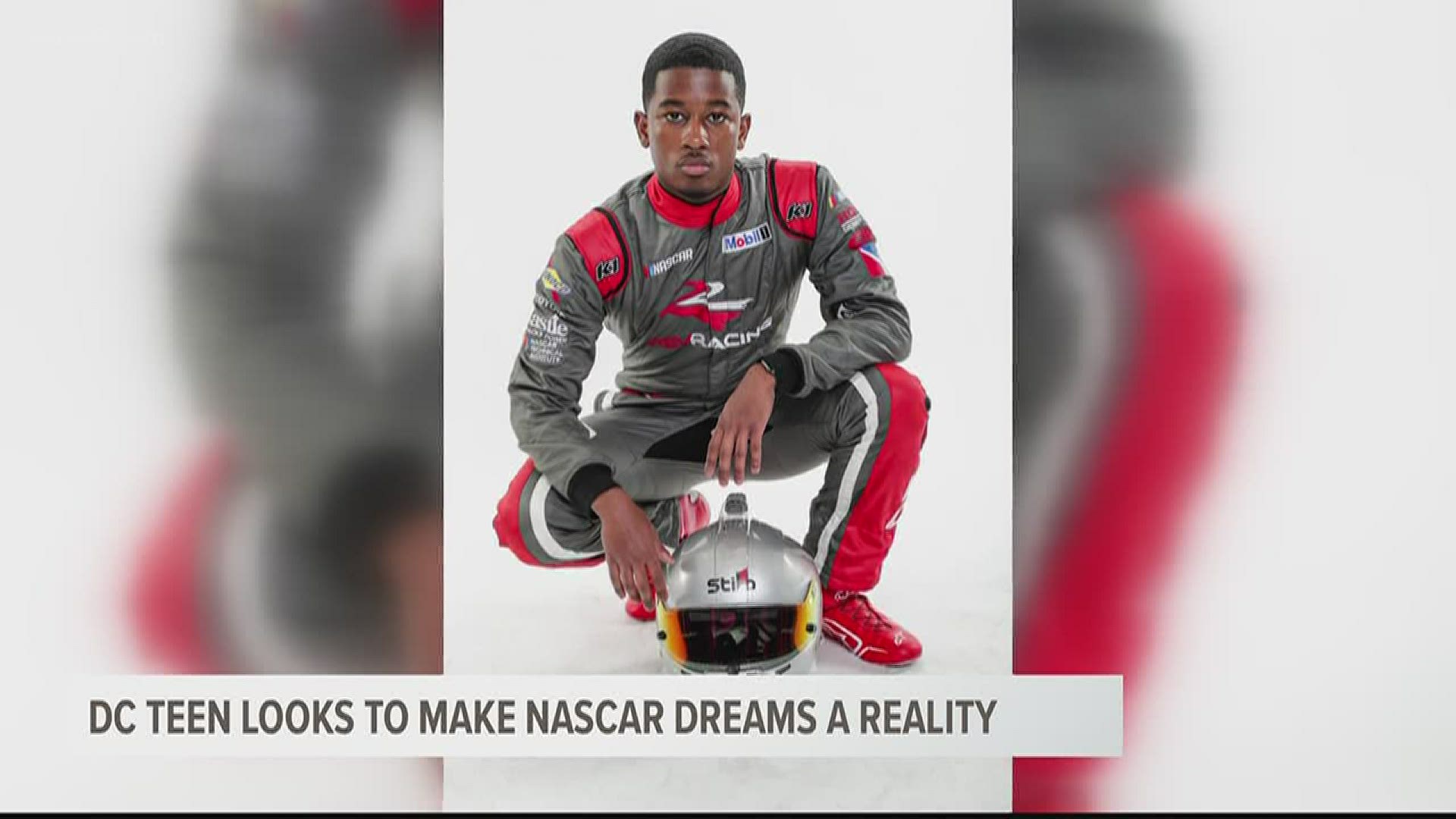 17-year-old Rajah Caruth doesn't even have his driver's license yet, but he's making a name for himself on the track with NASCAR'S Drive for Diversity program.