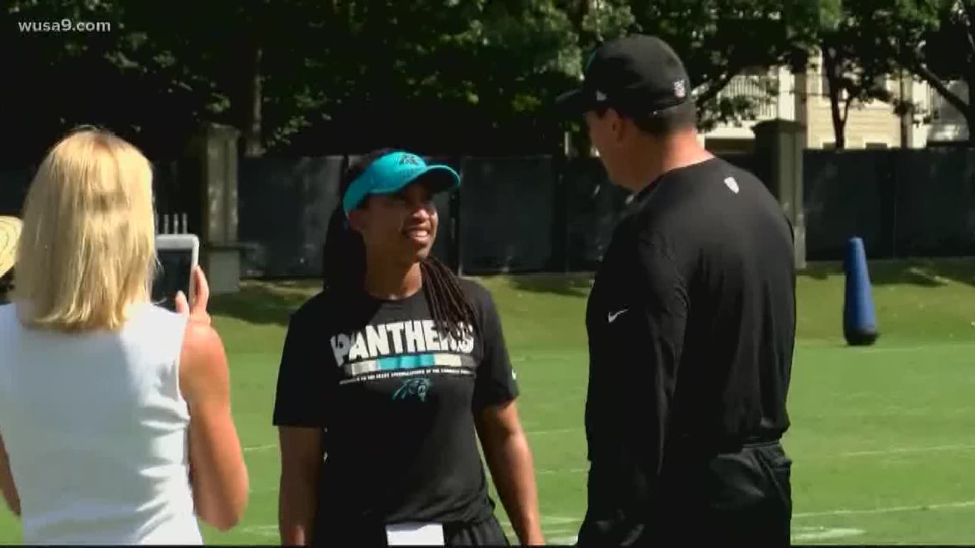 Redskins head coach Ron Rivera announced Jennifer King to his full-time coaching staff, making history. She joins a small but growing group of female coaches.
