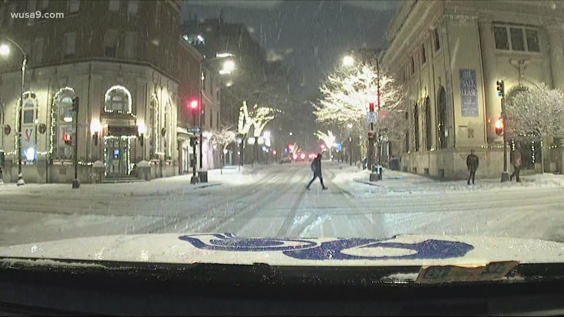 Frederick, Maryland is getting it's second round of snow.