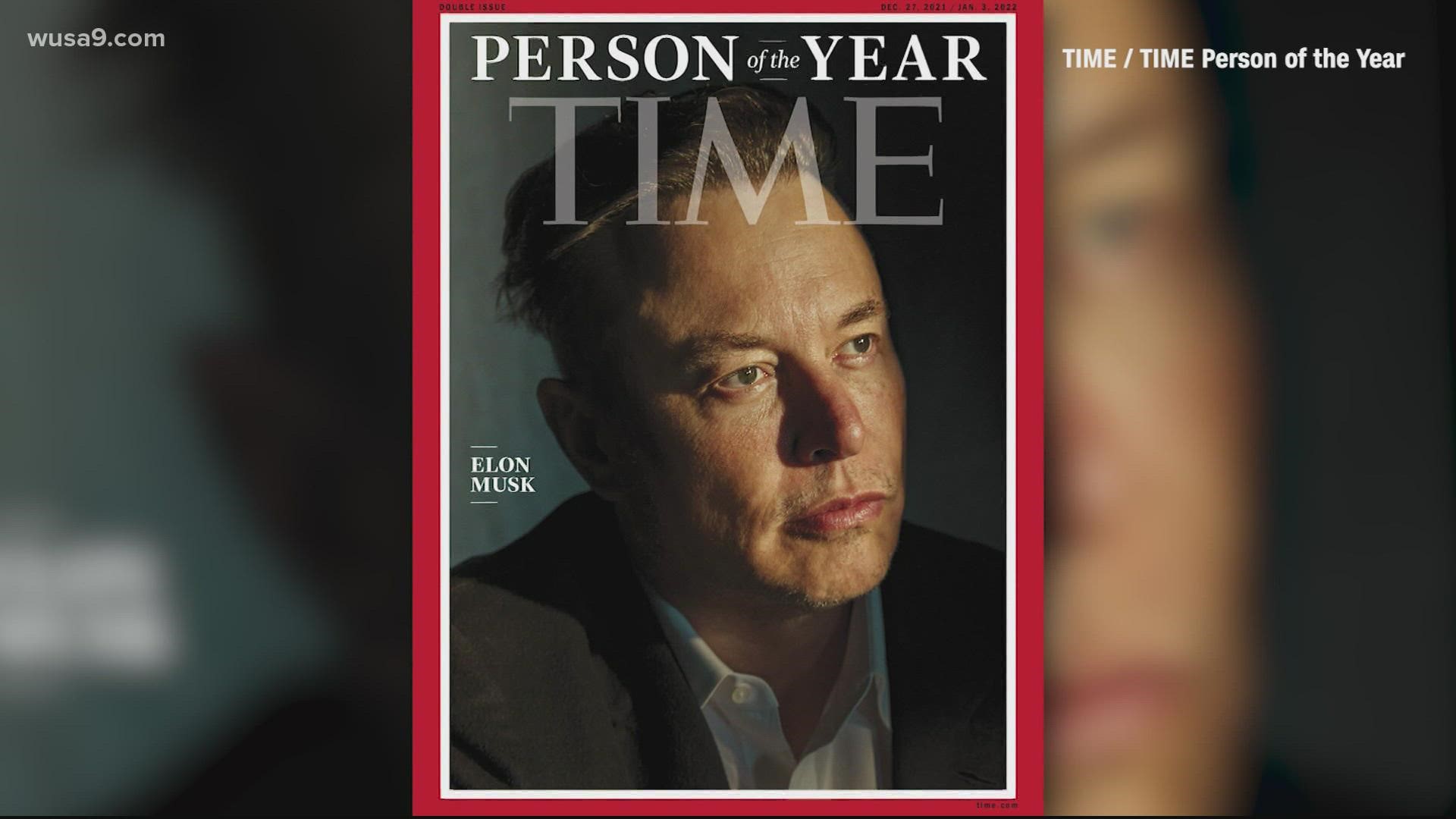 The Tesla CEO is TIME's "Person of the Year" for 2021.