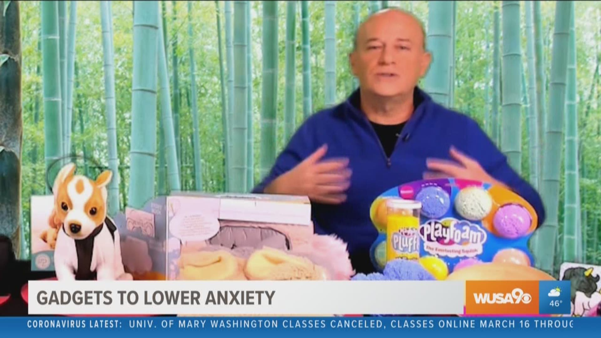 Tech expert and author of 'Gadget Nation' Steve Greenberg shares the top gadgets to help calm your anxiety.