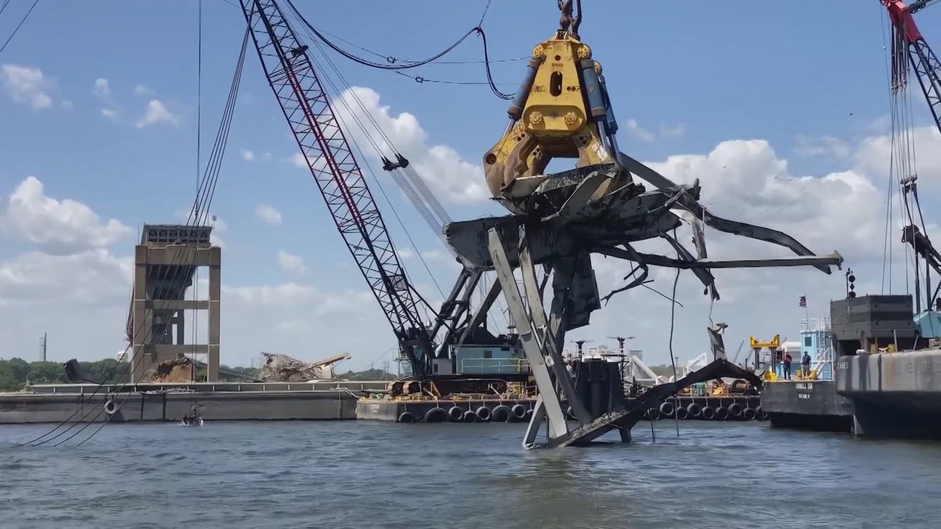 The Fort McHenry Channel was expected to be restored by Monday afternoon, but the US Army Corps of Engineers say it could be a bit later.