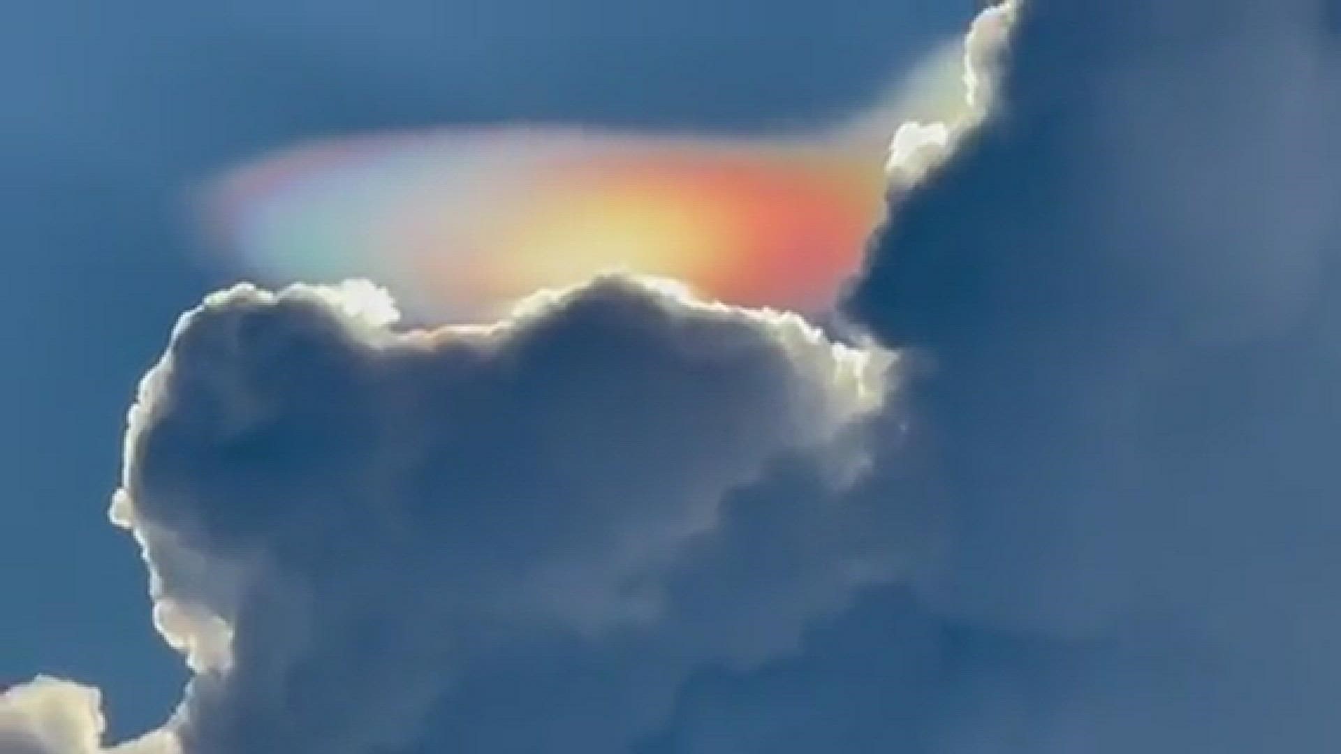 Tom captured a video of cloud iridescence in Hamilton, Virginia
Credit: Tom